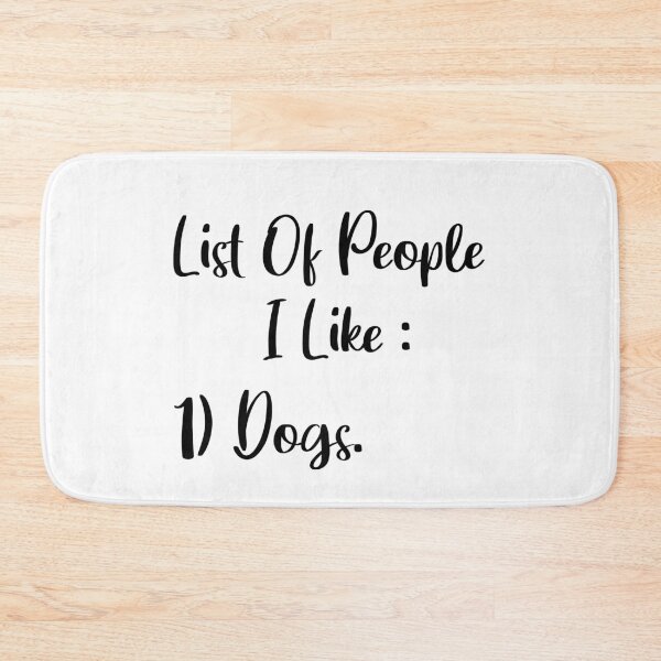 Item preview, List Of People I Like Dogs designed and sold by SoufStore.
