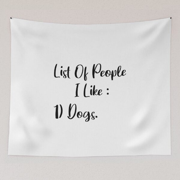 Item preview, List Of People I Like Dogs designed and sold by SoufStore.