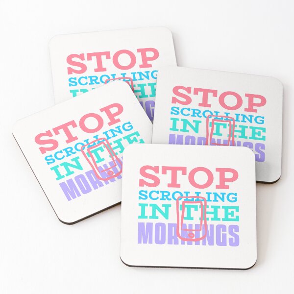 Item preview, stop scrolling in the morning digital detox  designed and sold by cathelkav.
