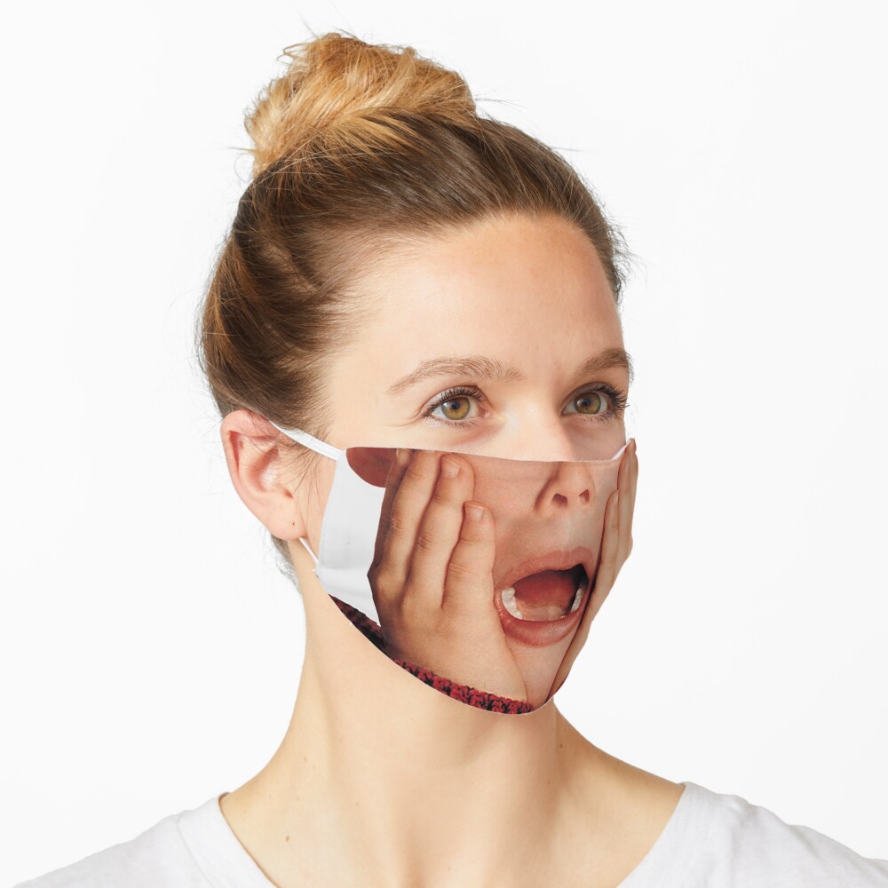 Kevin McCallister Shocked Face (máscara, accesorios, etc.) Mascarilla