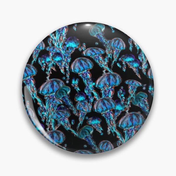Item preview, Jellyfish Electric Blue designed and sold by lyndseyart.