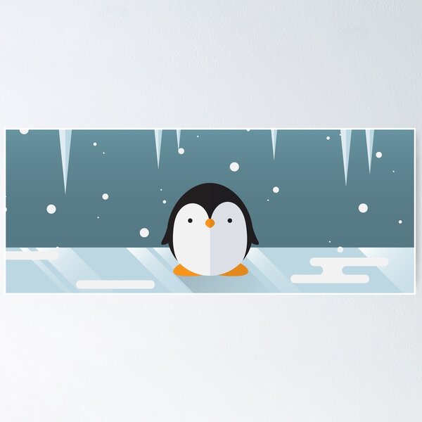 Item preview, Penguin in the Snow designed and sold by Oinkasaurus.
