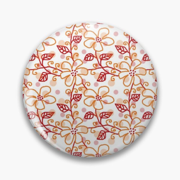 Item preview, Polka Dots And Flowers Pattern designed and sold by semas.