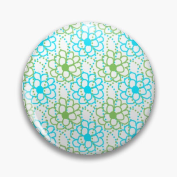 Item preview, Blue Green  Floral Pattern designed and sold by semas.