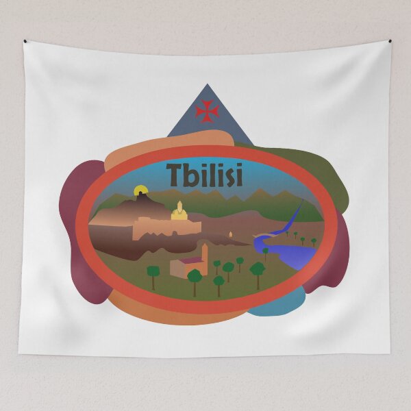 Item preview, Tbilisi, Georgia. Flat Art Design designed and sold by Davey's Designs.
