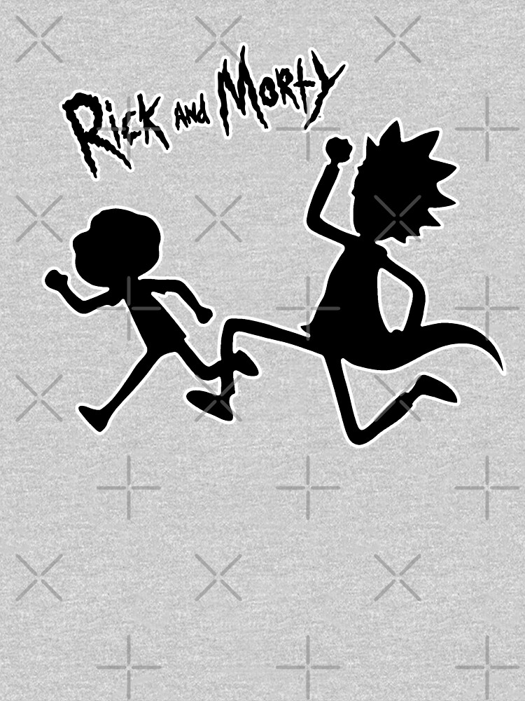 Rick and Morty black and white by ValentinaHramov