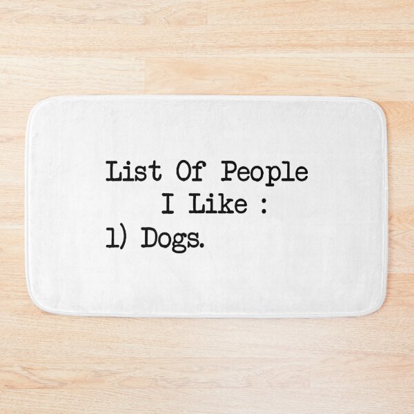 Item preview, List Of People I Like Dogs designed and sold by SoufStore.