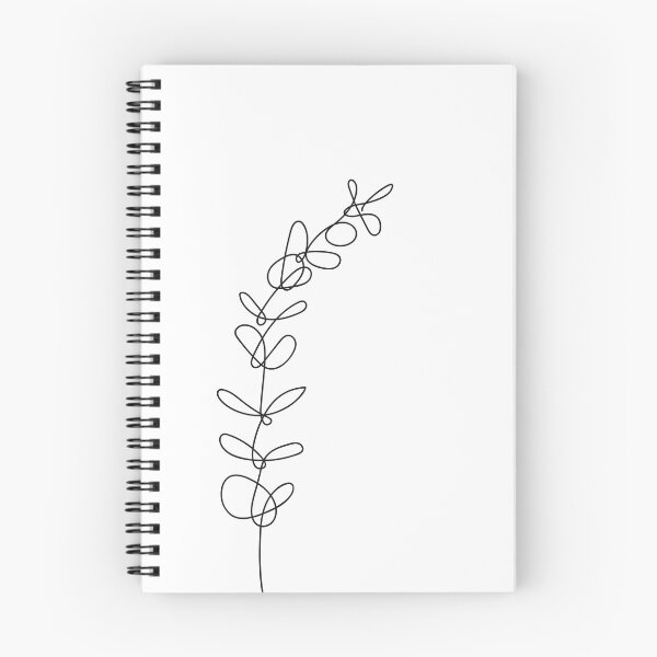 Item preview, One Line Eucalyptus Leaf Branch designed and sold by AgataCreate.