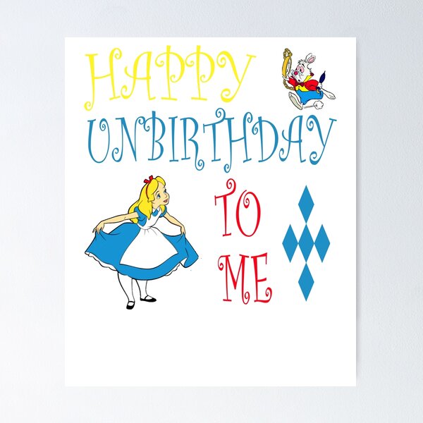 Item preview, Alice Happy Unbirthday To Me Mad Hatter Rabbit Tea Party Fans Vintage Literary Gifts designed and sold by TopTeeShop.