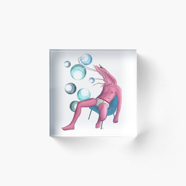 shrimp man Acrylic Block