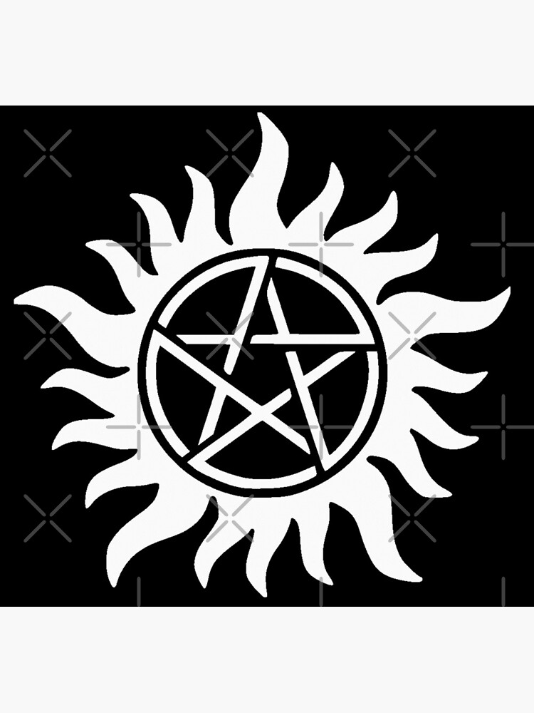 Supernatural Anti possessionTatouage en blanc Poster