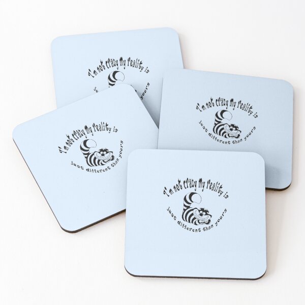 Item preview, Alice Cat I Am Not Crazy Tea Party Fans Vintage Literary Gifts designed and sold by TopTeeShop.