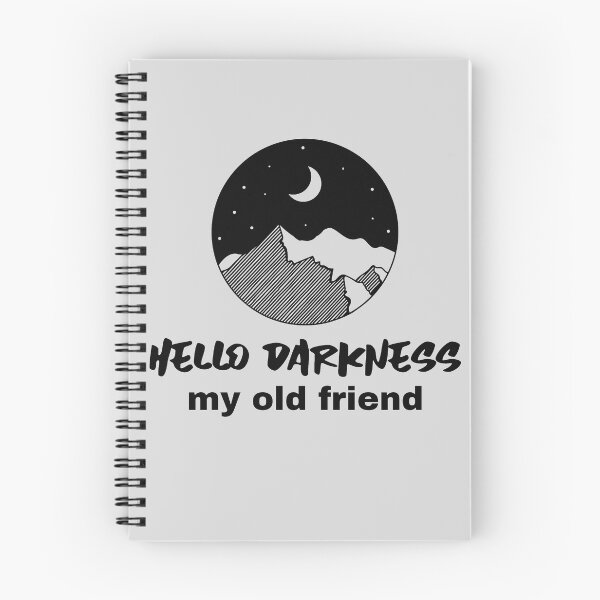 Item preview, Hello Darkness My Old Friend Night Mountains designed and sold by AlessiaJD.