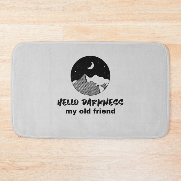 Item preview, Hello Darkness My Old Friend Night Mountains designed and sold by AlessiaJD.