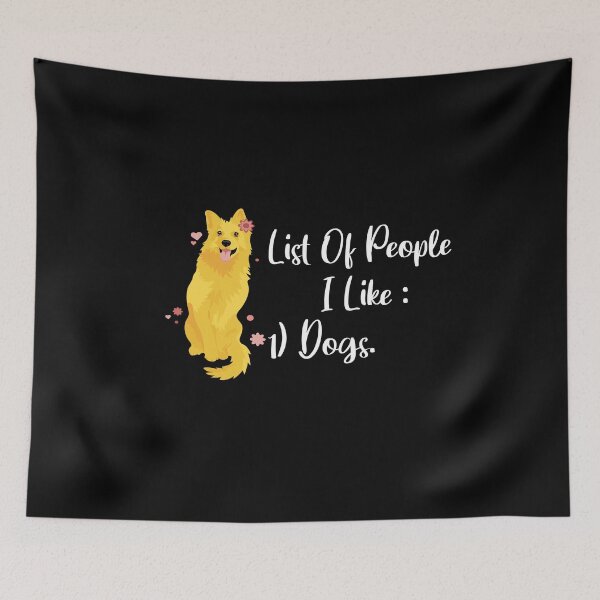 Item preview, List Of People I Like Dogs designed and sold by SoufStore.
