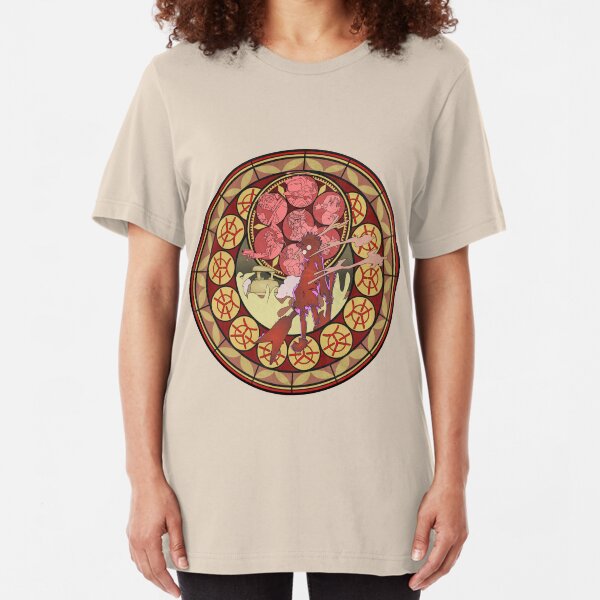 Fooly Cooly (FLCL) Stained Glass Slim Fit T-Shirt