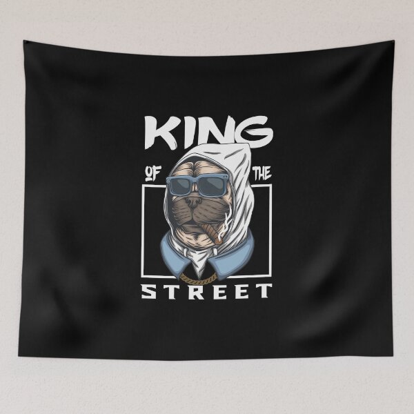Item preview, FUNNY DOG KING OF THE STREET DESIGN designed and sold by Picspot.