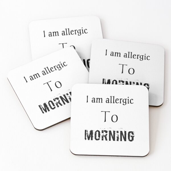 Item preview, Allergic to Mornings Funny Classic T-Shirt,Allergic T-shirts,morning T-shirts designed and sold by Essakhi12.
