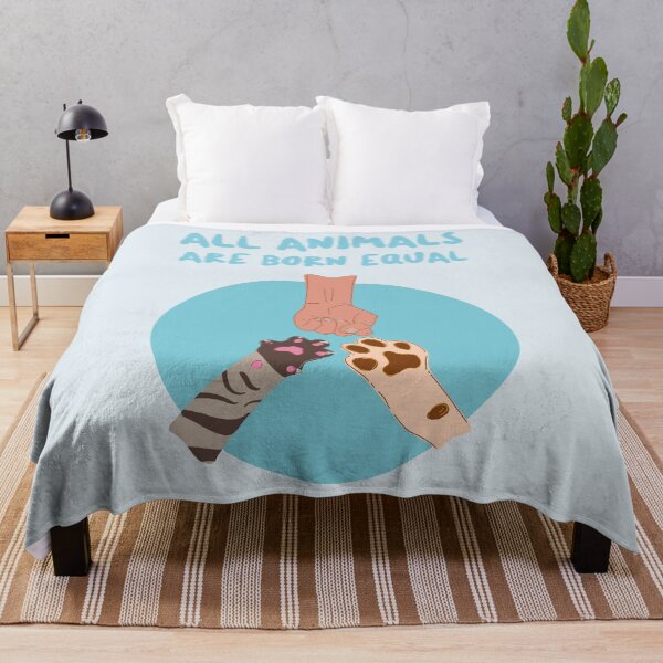 Item preview, All Animals are Born Equal - Cat Dog Human designed and sold by AlessiaJD.