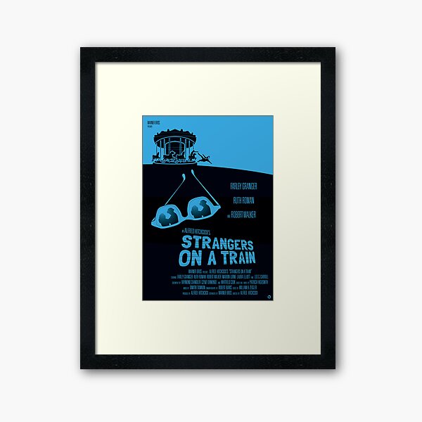 Alfred Hitchcock's Strangers On A Train Framed Art Print