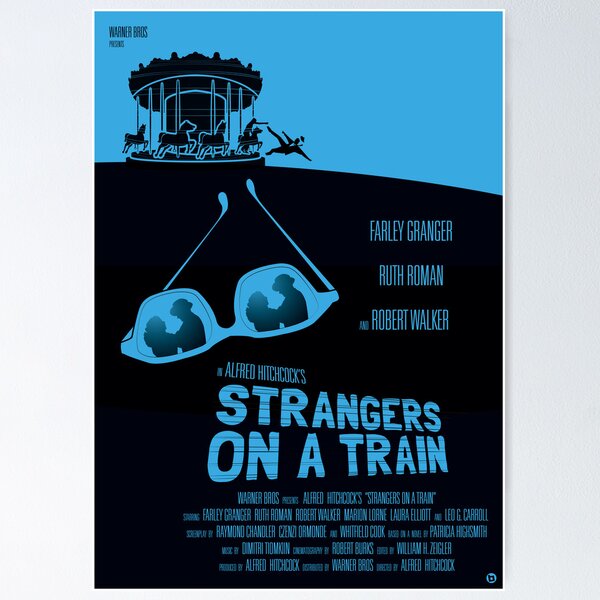 Alfred Hitchcock's Strangers On A Train Poster