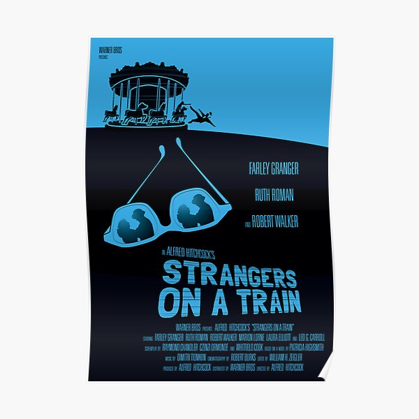 Alfred Hitchcock's Strangers On A Train Poster