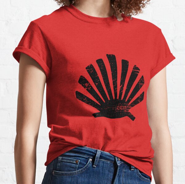 Schwarze Schale Vintage Jakobsweg Classic T-Shirt
