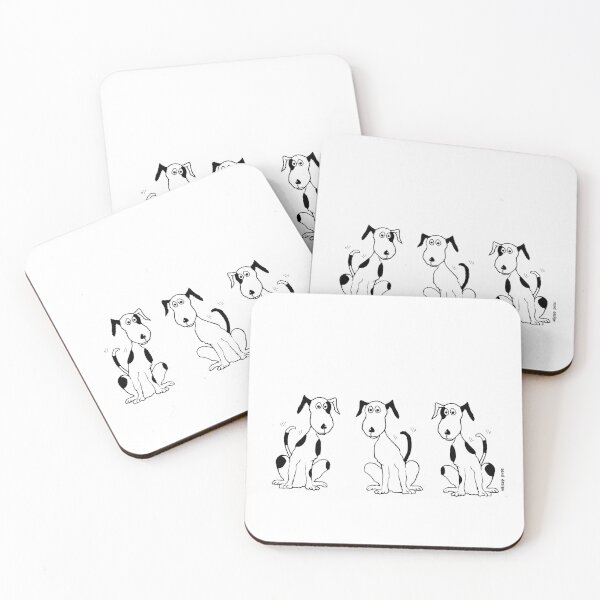 Item preview, Three Deefa dog buddies  designed and sold by Latch Farm  Studios.