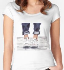 Converse Tailliertes Rundhals-Shirt
