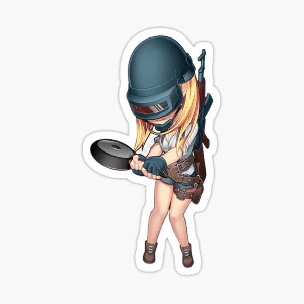 Pubg Girl Sticker By Red Artiste Redbubble