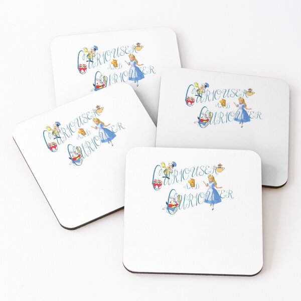 Item preview,  Alice Curiouser and Curiouser Rabbit Mad Hatter Tea Party Fans Vintage Literary Gifts designed and sold by TopTeeShop.