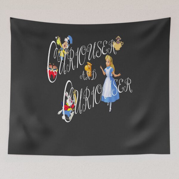Item preview,  Alice Curiouser and Curiouser Rabbit Mad Hatter Tea Party Fans Vintage Literary Gifts designed and sold by TopTeeShop.