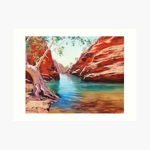 Outback Ghost Gum Art Print