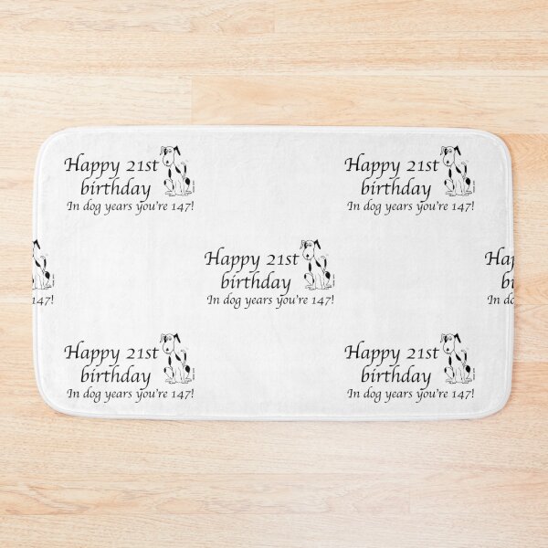 Item preview, Deefa dog - Happy 21st birthday - dog years designed and sold by Latch Farm  Studios.