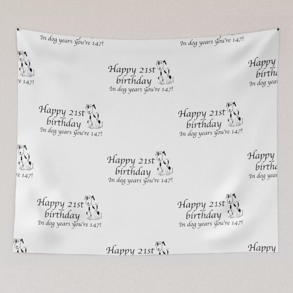 Item preview, Deefa dog - Happy 21st birthday - dog years designed and sold by Latch Farm  Studios.