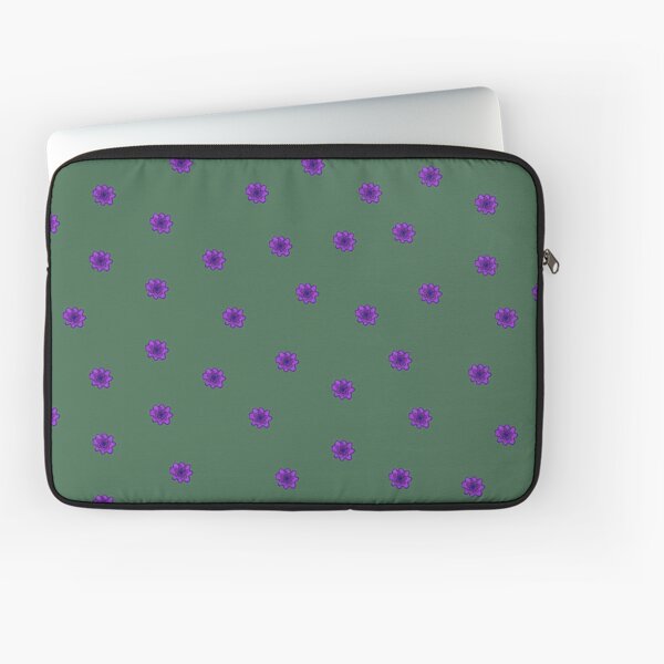 Psychedelic purple flower Laptop Sleeve