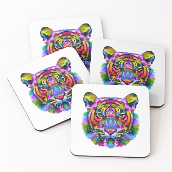 Item preview, Wild Tiger Colorful T shirt, Tiger Fashion Graphic Design Gifts designed and sold by belmahdy.