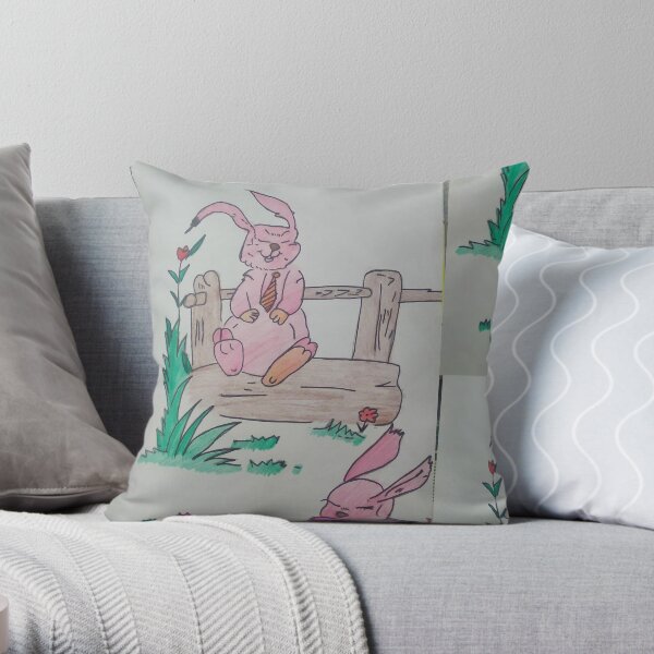 Sunny Bunnies Pillows & Cushions for Sale