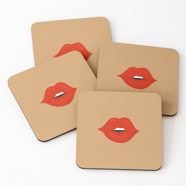 Item preview, Tan Kissy Red Lips  designed and sold by pikafelix.