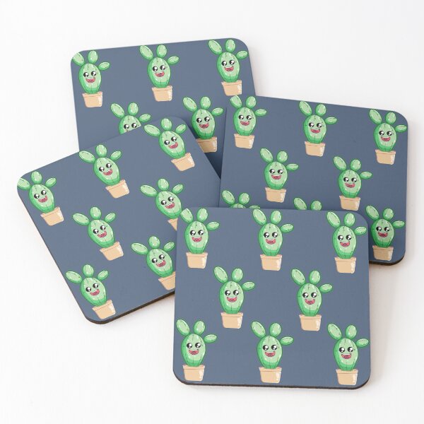 Item preview, cartoon cactus pattern designed and sold by KiwiBurrito.