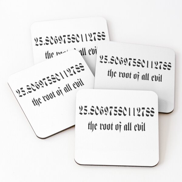 Item preview, The Root Of All Evil Math Geek Humor designed and sold by taiche.