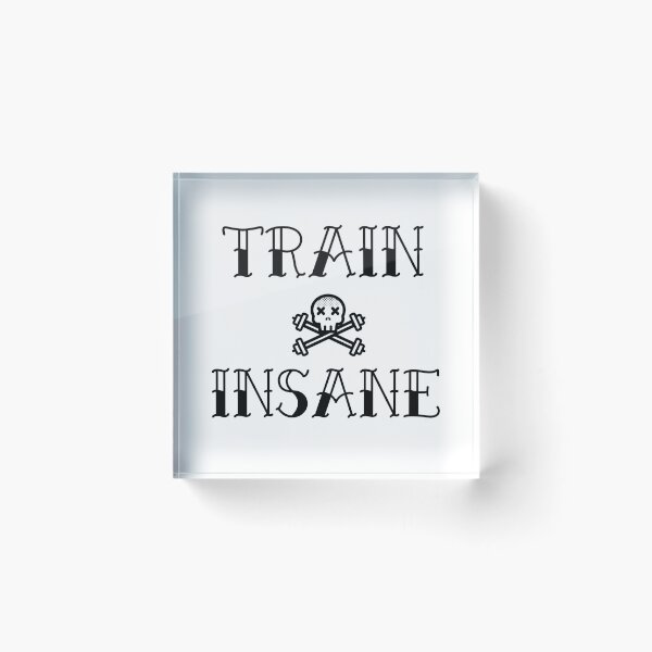 Item preview, Train insane! - Fun fitness wear designed and sold by Thread Collection.