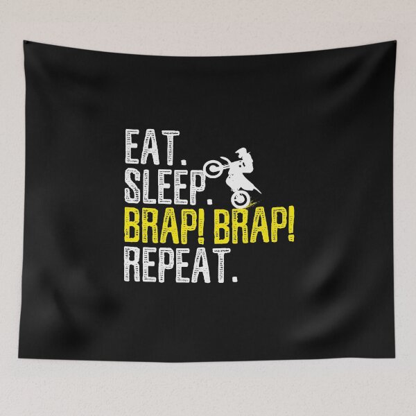 Item preview, Eat Sleep Braap Braap Repeat Dirt Bike Lover Funny Gift  designed and sold by alenaz.
