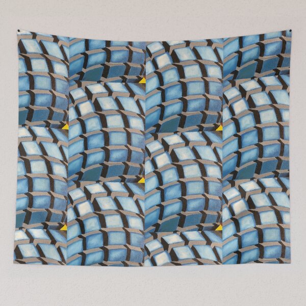 Item preview, Blue cubism for a square world designed and sold by Jleopoldo.