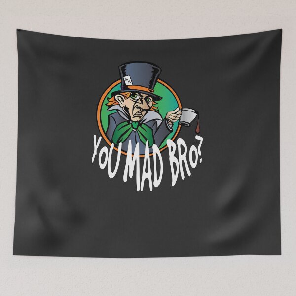 Item preview, Funny Alice You Mad Bro? Rabbit Tea Party Fans Vintage Literary Gifts designed and sold by TopTeeShop.