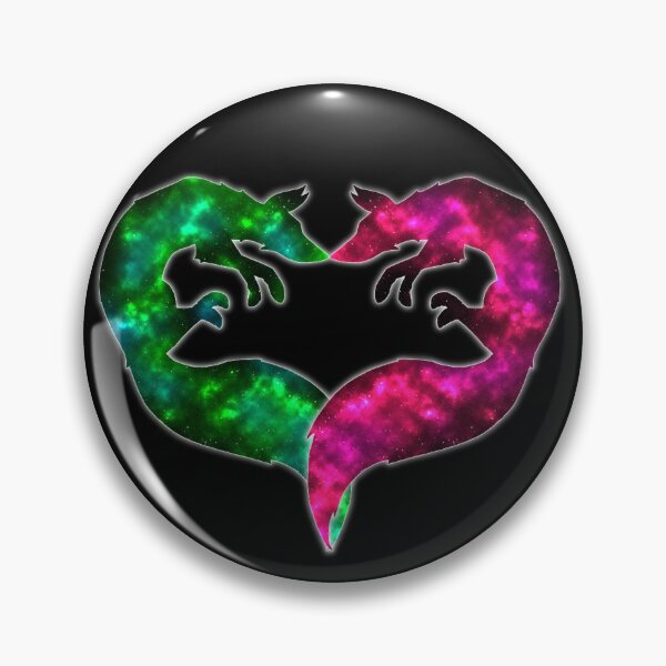 Item preview, Forever & Always Foxes - Galaxy - Pink & Green designed and sold by Katrina Montgomery.