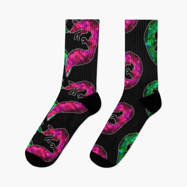 Item preview, Forever & Always Foxes - Galaxy - Pink & Green designed and sold by Katrina Montgomery.
