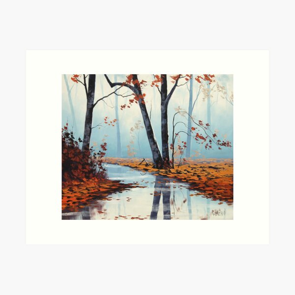 River Trees Art Print