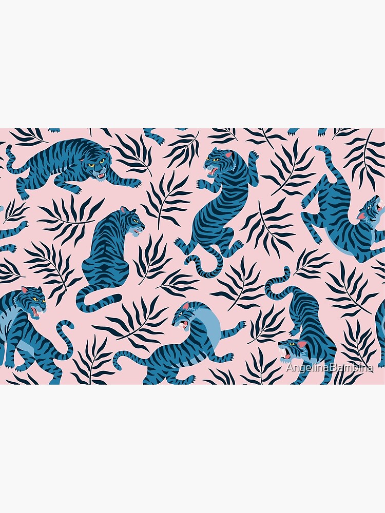 "Asian tigers and tropical leaves" Poster for Sale by AngelinaBambina