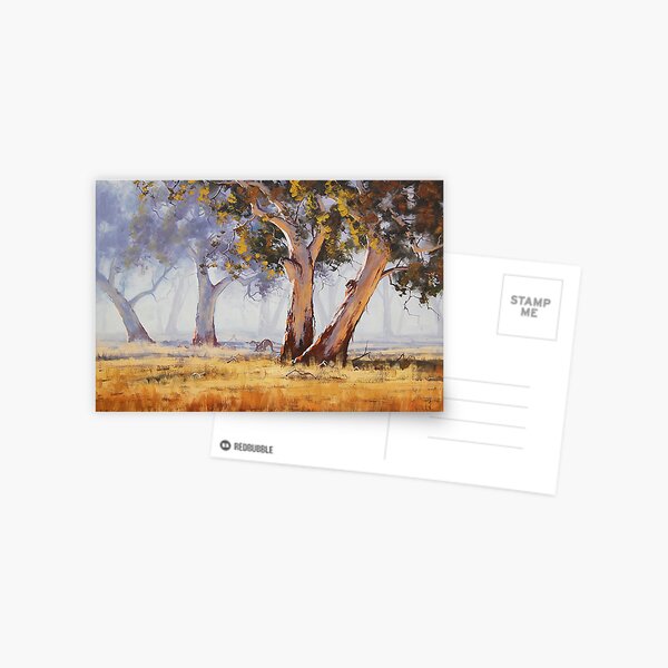 Kangaroo Grazing Postcard